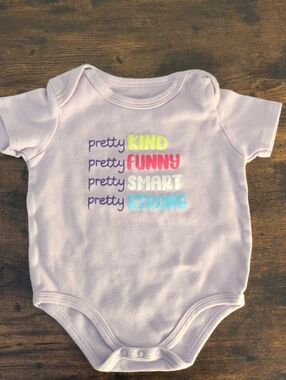 5/$25 Monkey Bars Lavender Onesie bodysuit 24M